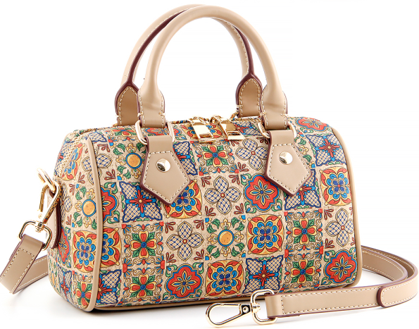 Cork Barrel Bag-Blooming Quilt