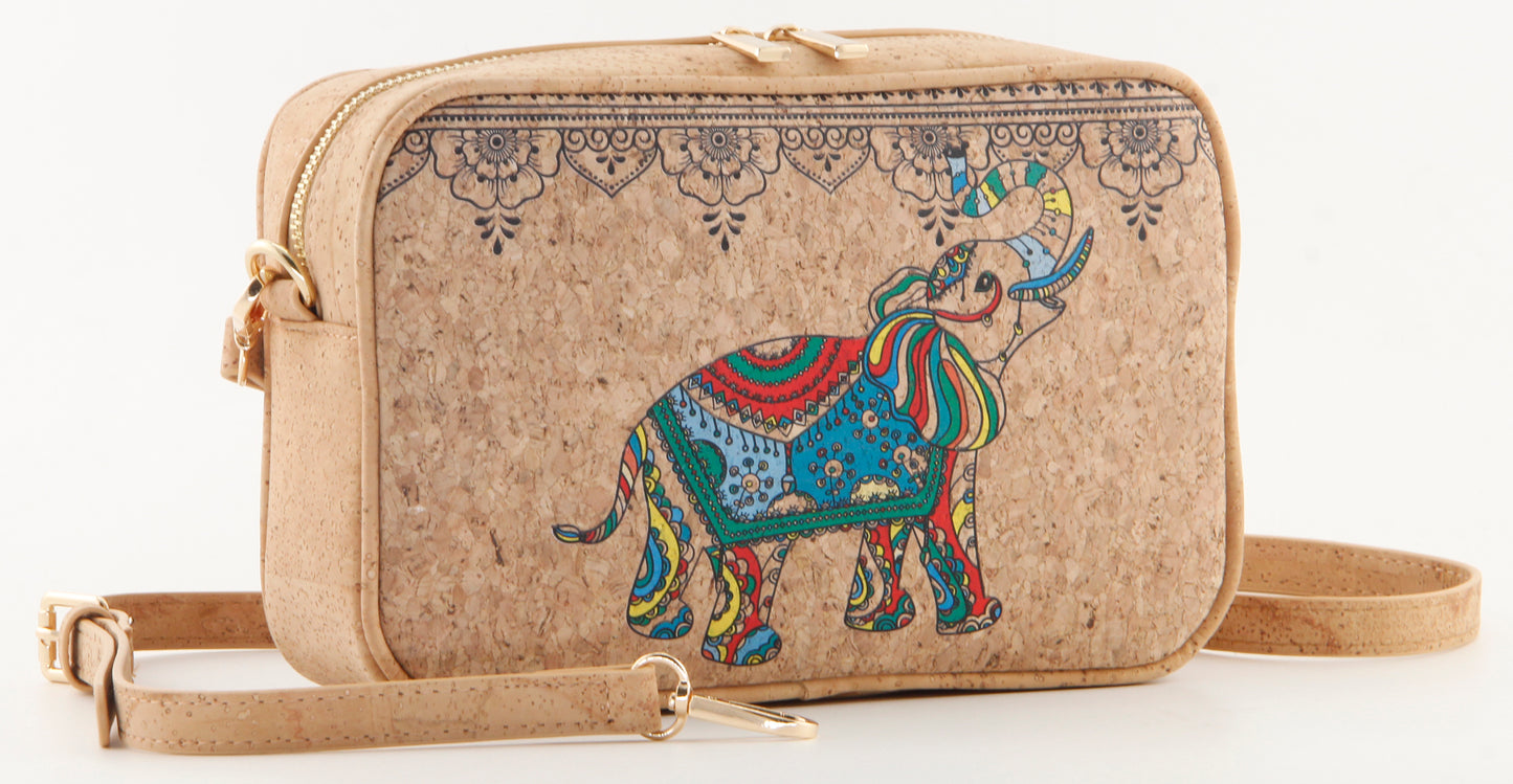 Cork Camera Bag-Joyful Elephant