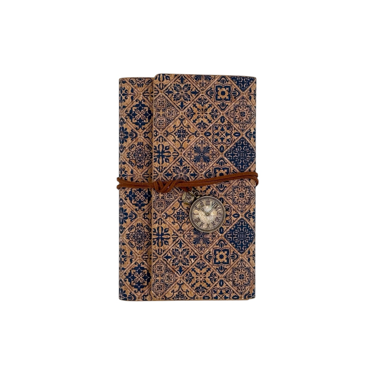 Crafted cork journal-Retro Diamond