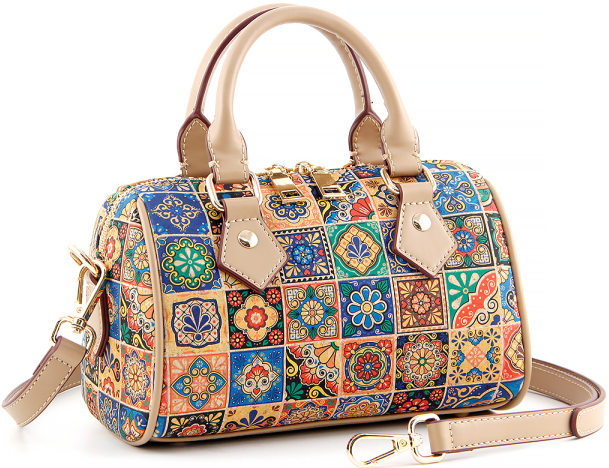 Cork Barrel Bag-Color Mosaic