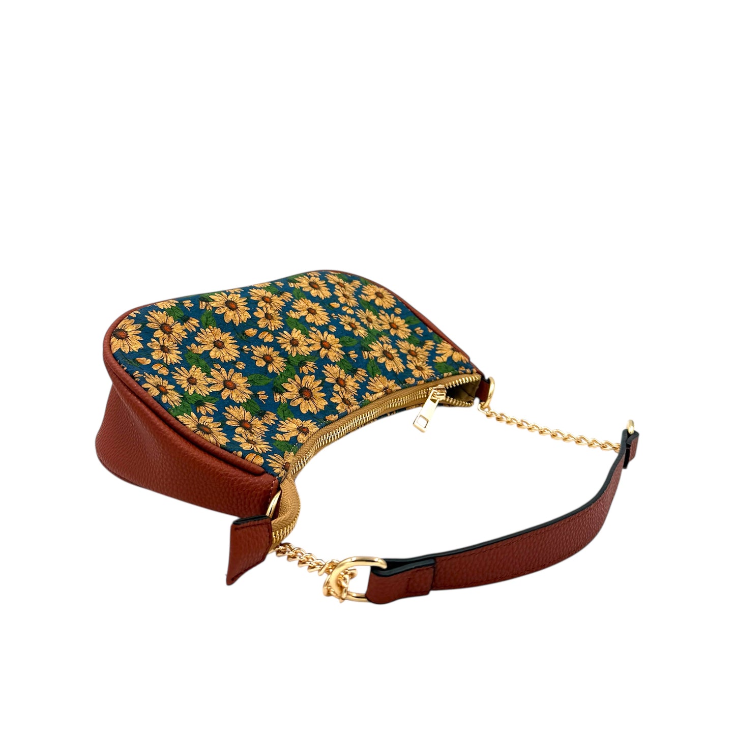 Cork Saddle Bag- Daisy Bloom