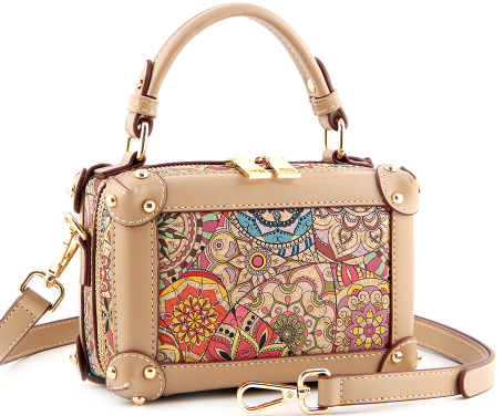 Cork Box Bag-Mandala Bloom