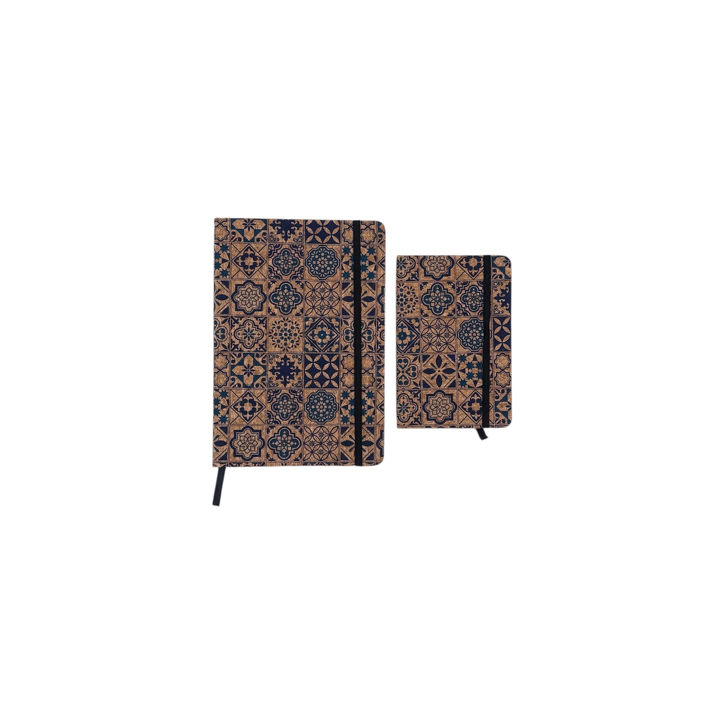 Cork Notebook-A5 Size-Tile Harmony