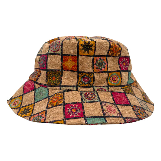 Cork Bucket Hat-Color Mosaic