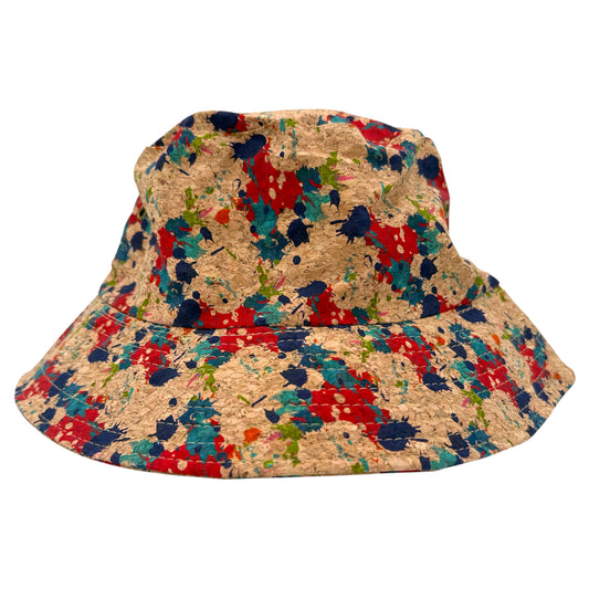 Cork Bucket Hat-Paint Splash