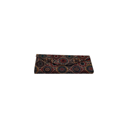 Foldable Cork Eyeglass Case-Boho Medallion