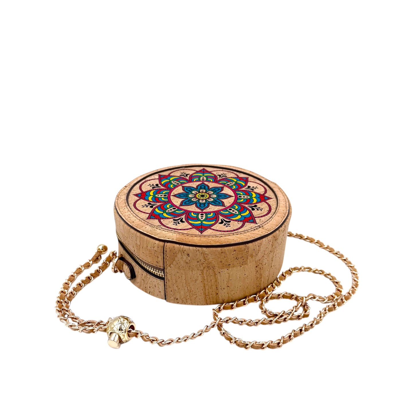 Round Crossbody Bag-Playful Garden