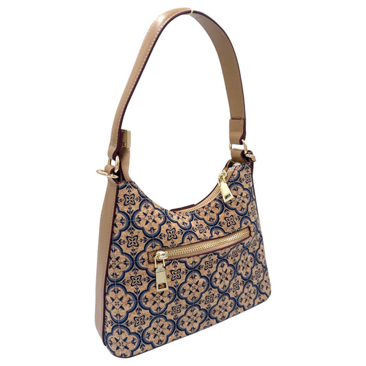 Cork Shoulder Hobo-Navy Clover