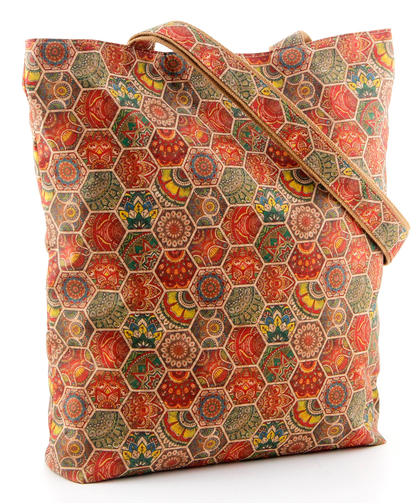 Shopping Bag-Hexagon Mosaic Pattern