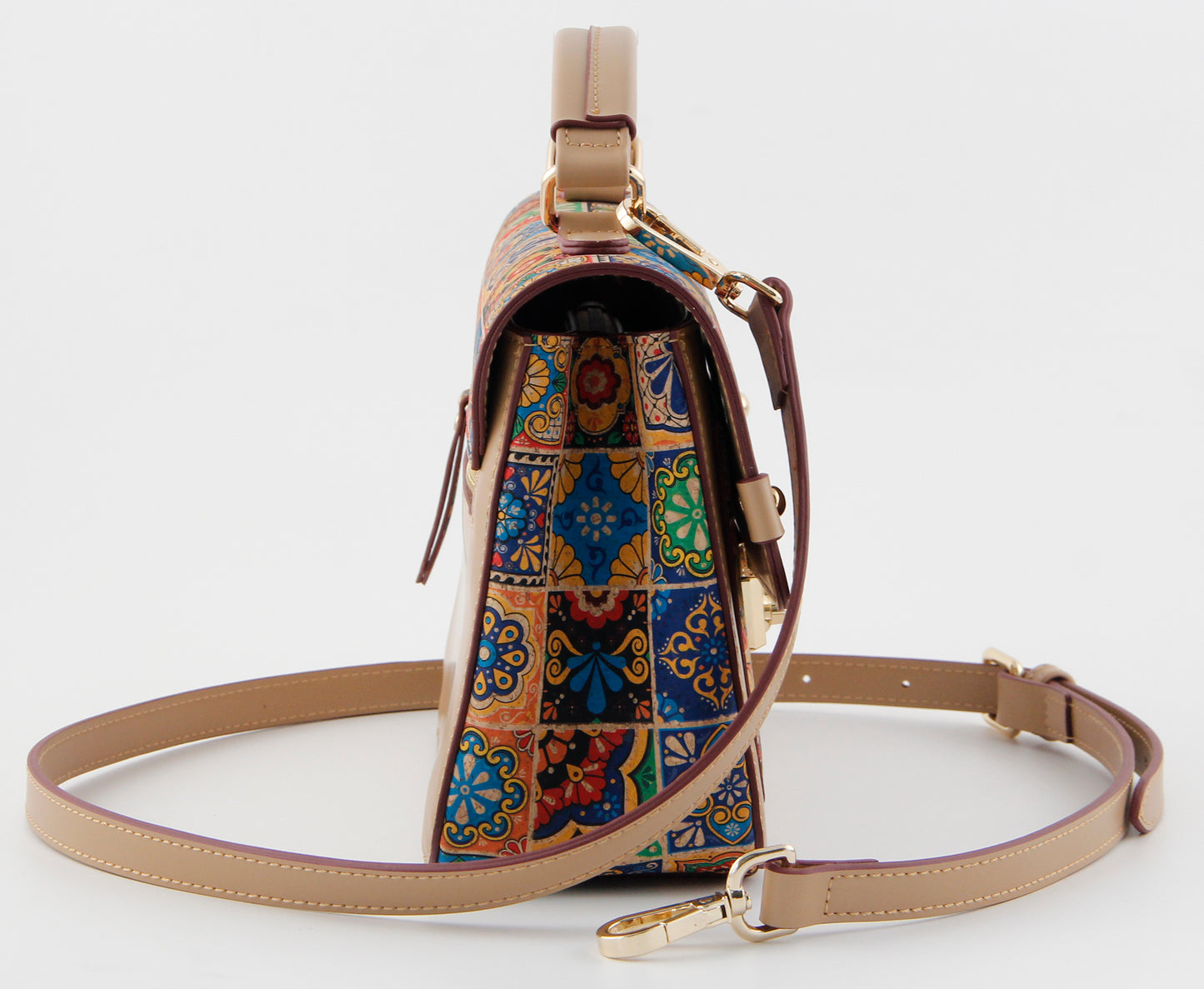 Artistic Flap Crossbody Bag-Festival Patchwork