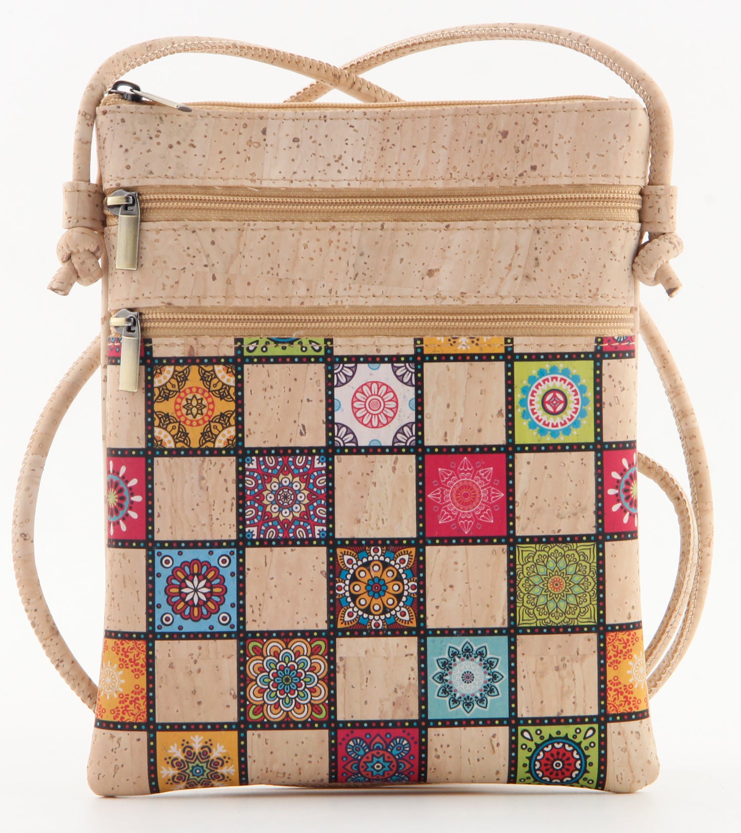 Soft Zip Crossbody Bag-Patchwork Dreams