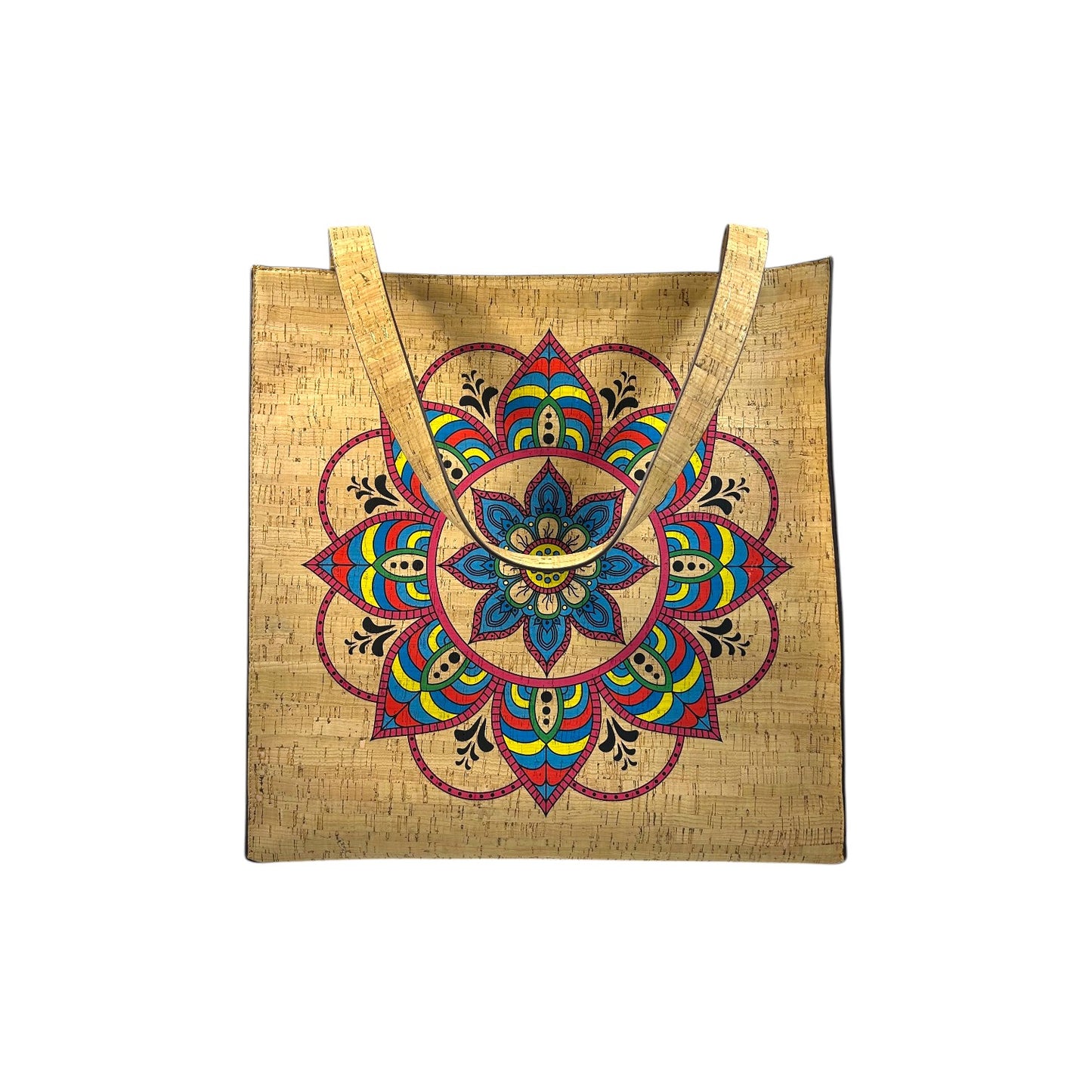 Grande Tote Bag-Sunburst Mandala Blossom