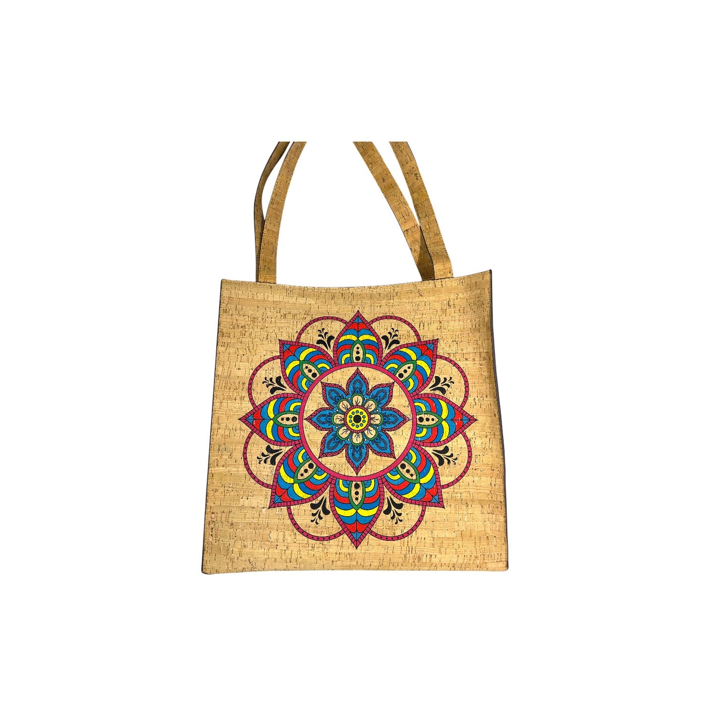 Grande Tote Bag-Sunburst Mandala Blossom