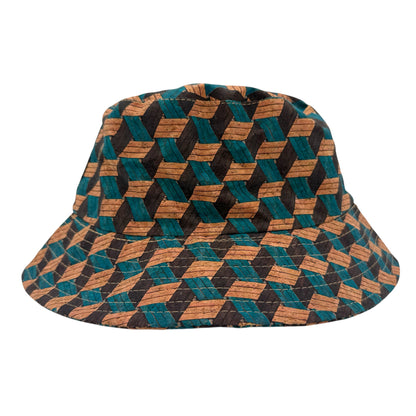 Cork Bucket Hat-Geo Weave