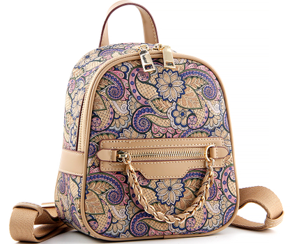 Cork Mini Backpack-Paisley Charm