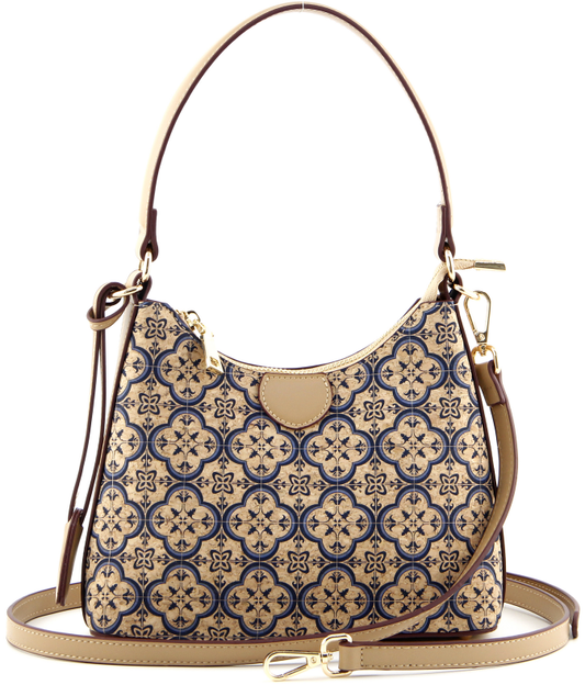 Cork Shoulder Hobo-Navy Clover