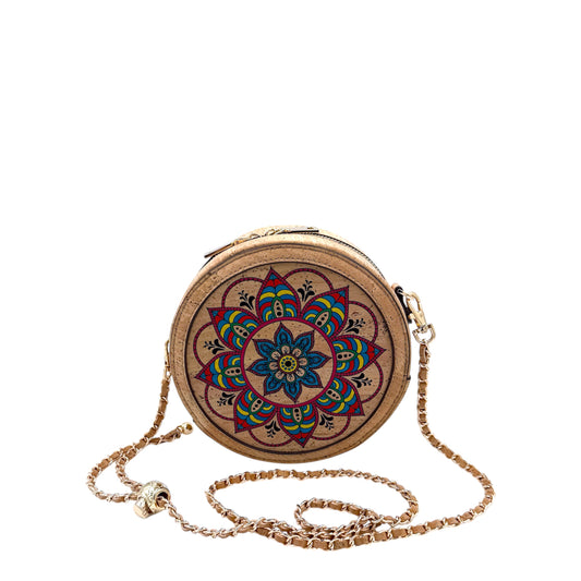 Round Crossbody Bag-Playful Garden