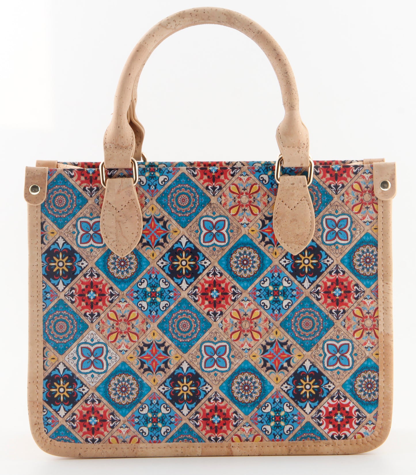 Mosaic Charm Tote Bag-Colorful Mosaic