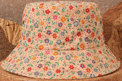 Cork Bucket Hat-Floral Meadow