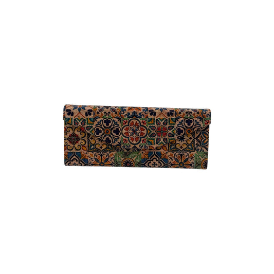 Foldable Cork Eyeglass Case-Vintage Tilework