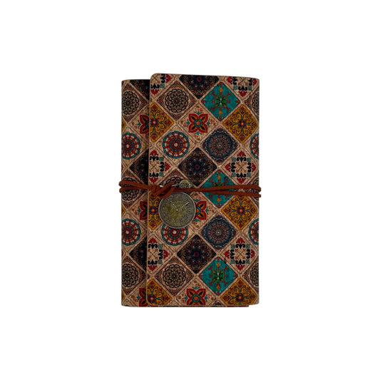 Crafted cork journal-Vintage Quilt