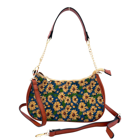Cork Saddle Bag- Daisy Bloom