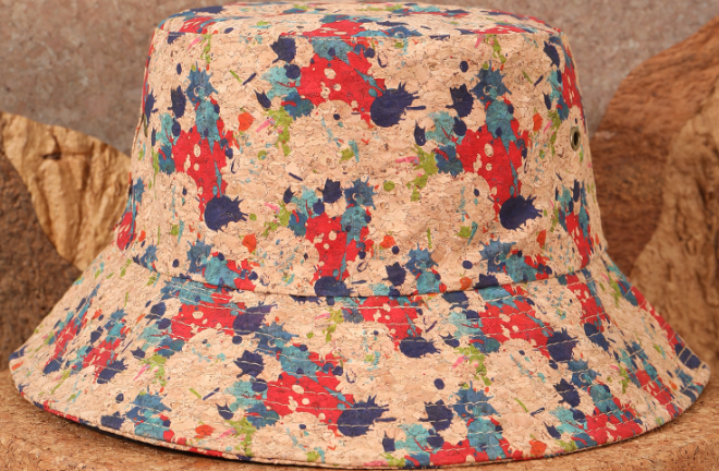 Cork Bucket Hat-Paint Splash