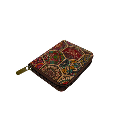 Cork Mini Wallet-Hexa Art