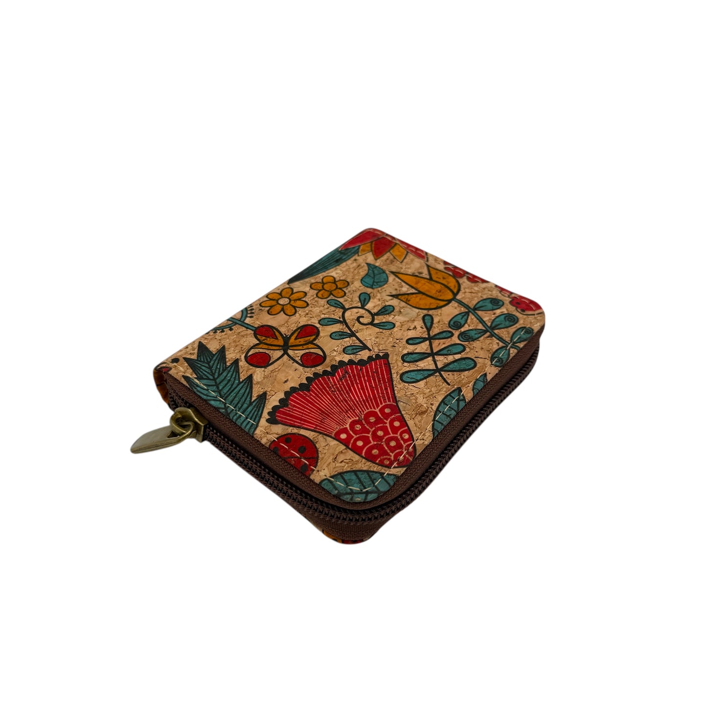 Cork Mini Wallet-Garden Tale