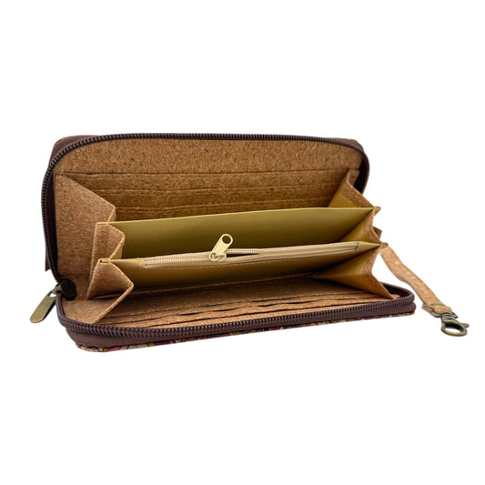 Cork Artist Wallet-Autumn Blossom