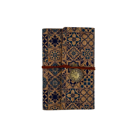 Crafted cork journal-Arabesque Mosaic