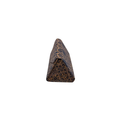 Foldable Cork Eyeglass Case-Indigo Ceramic