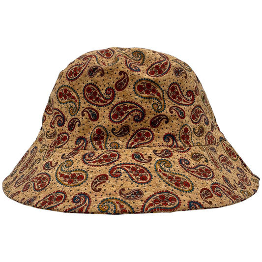 Cork Bucket Hat-Paisley Vintage