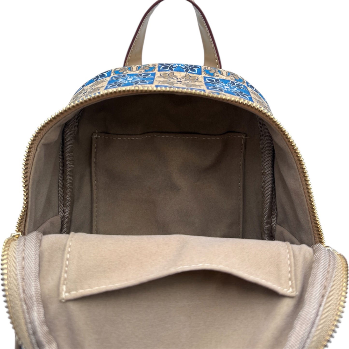 Cork Mini Backpack-Blue Tile