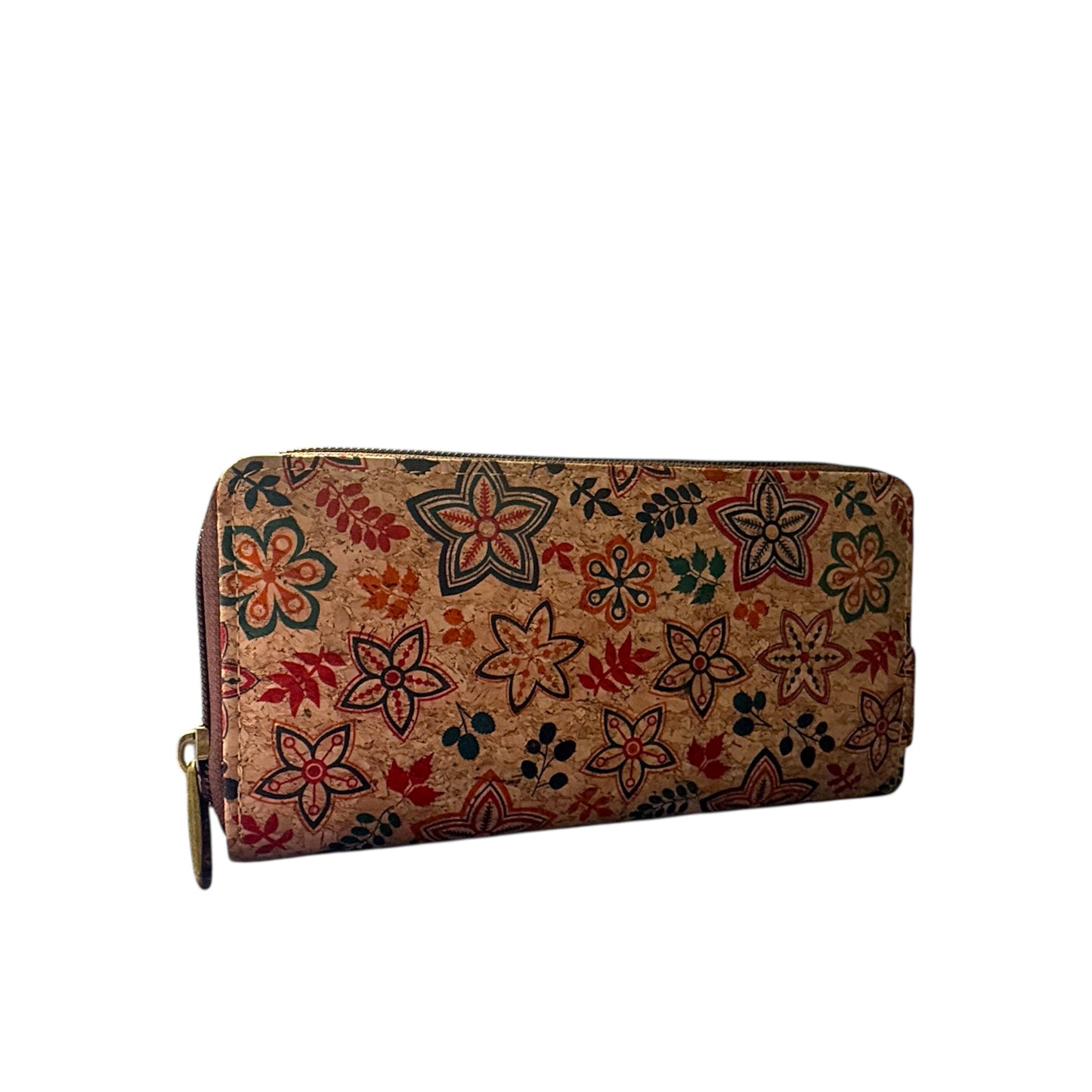 Cork Artist Wallet-Autumn Blossom