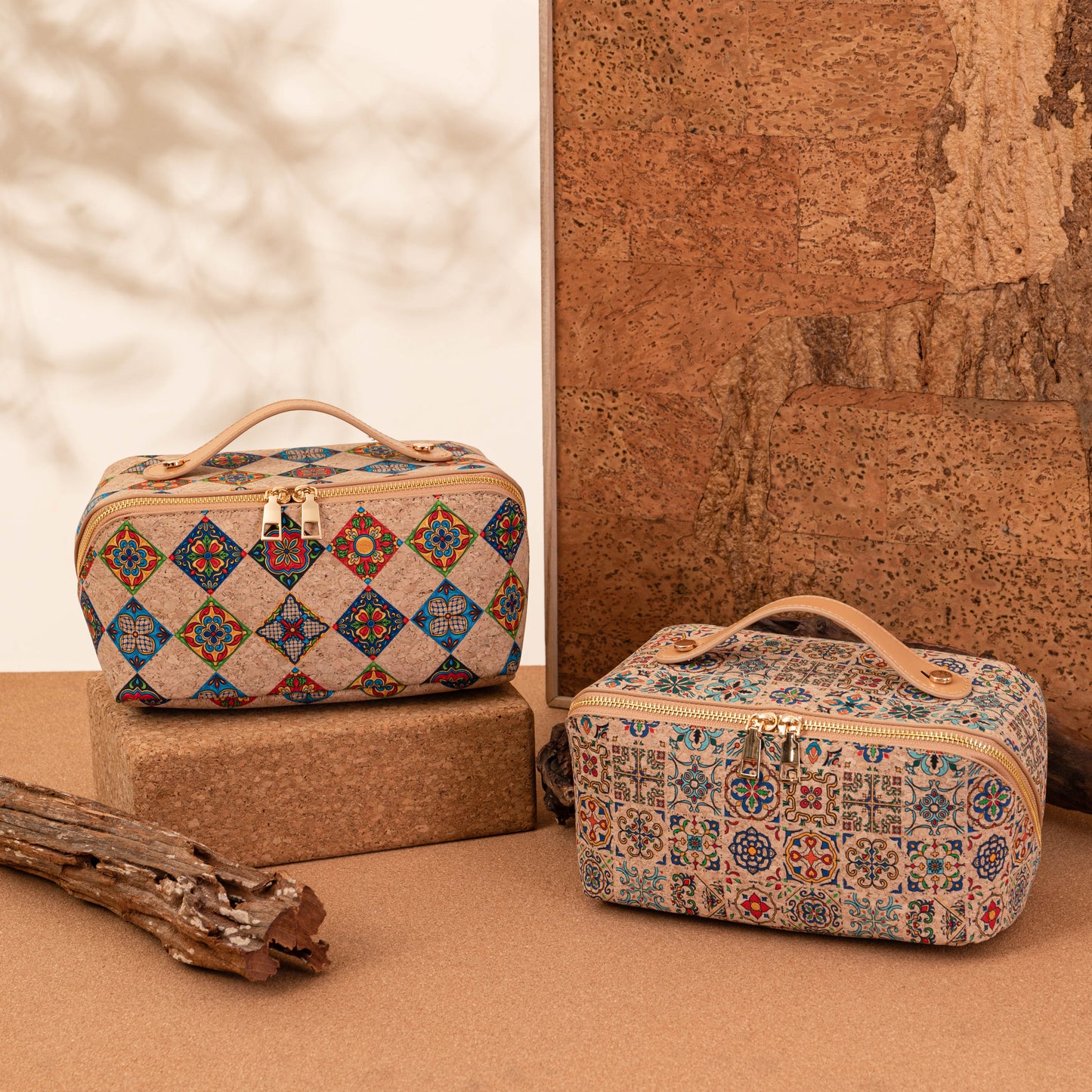 Vanity Make-up Case-Patch Grid
