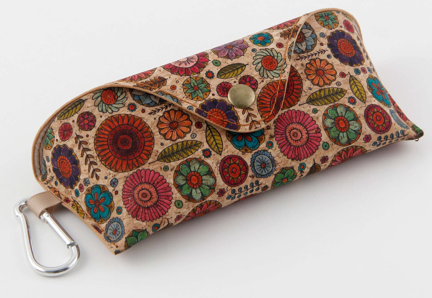 Cork Printed Sunglass Case-Boho Blossom