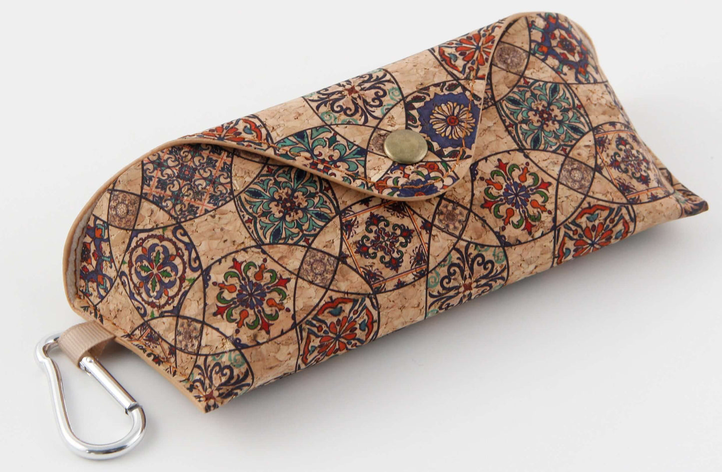Cork Printed Sunglass Case-Moroccan Tiles