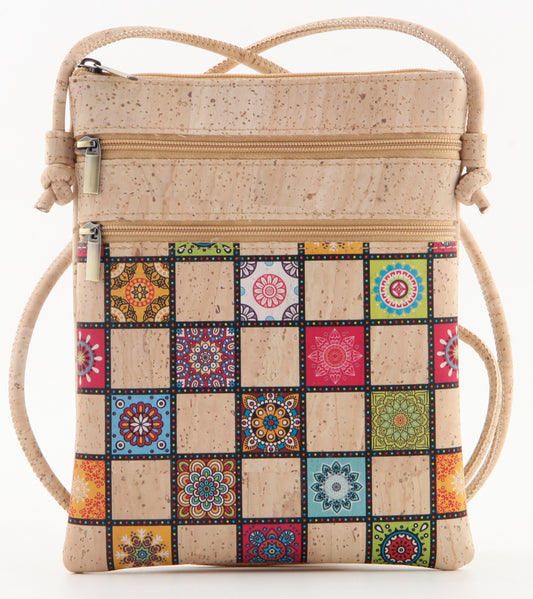Soft Zip Crossbody Bag-Patchwork Dreams