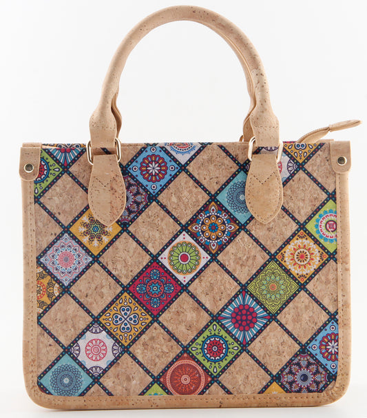 Mosaic Charm Tote Bag-Patchwork Dreams